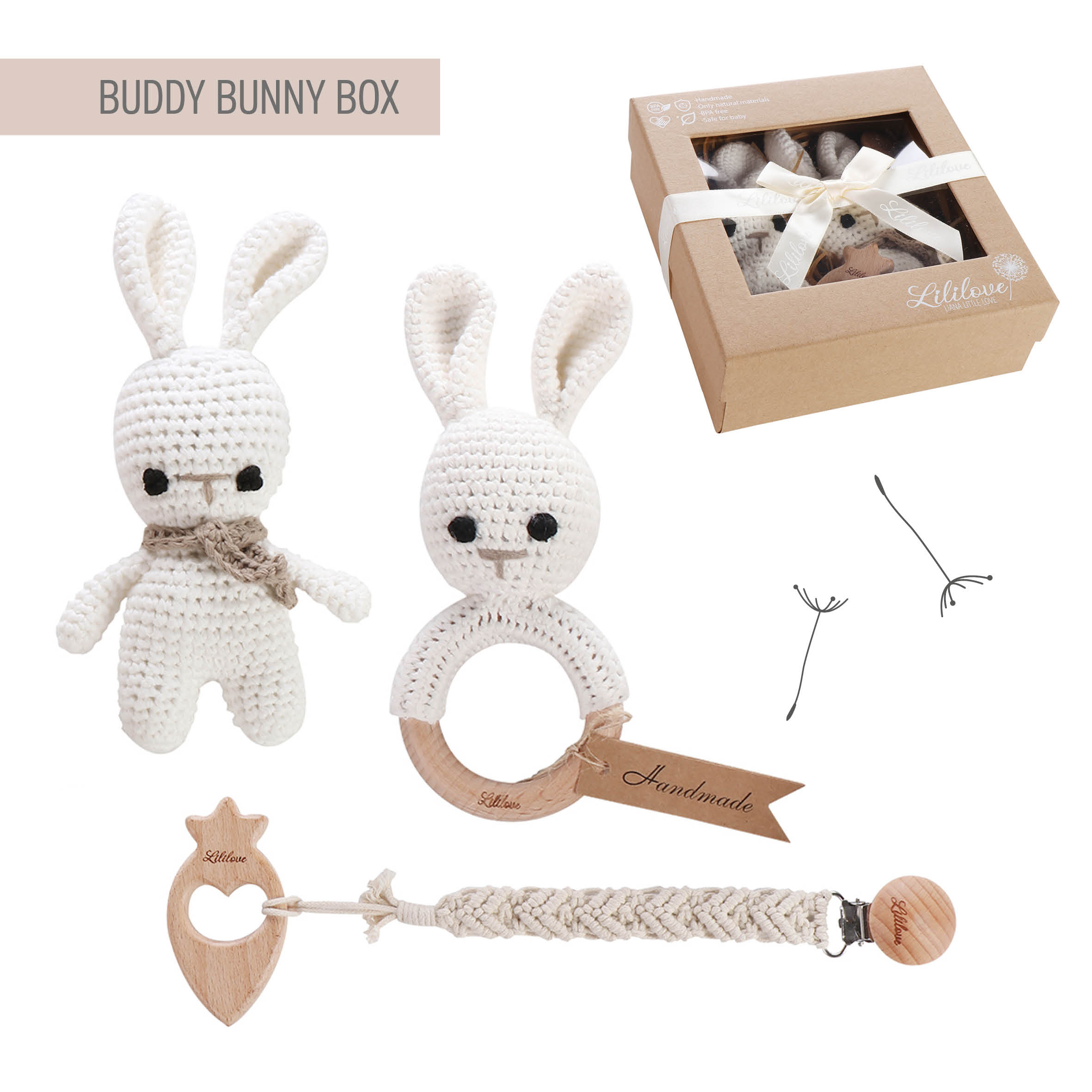 Geschenkset - Buddy Bunny Box - handmade